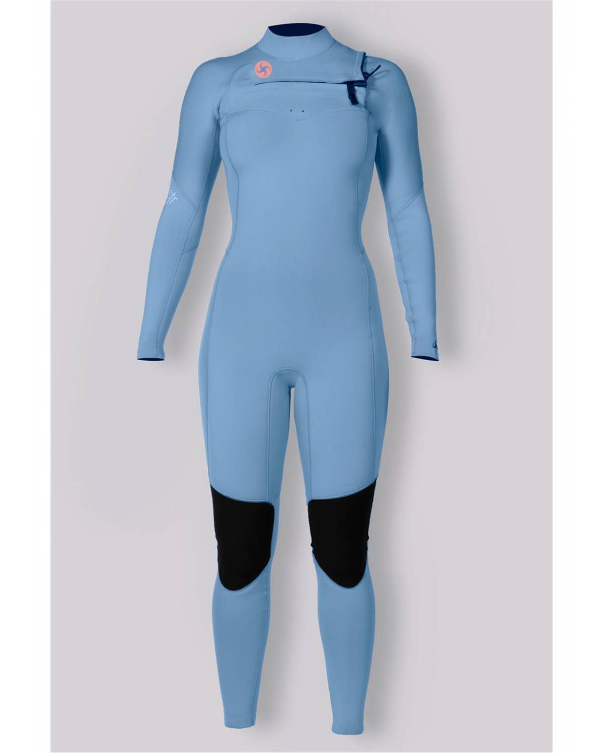 Sisstr 7 Seas 4/3 Chest Zip Full Wetsuit true blue front