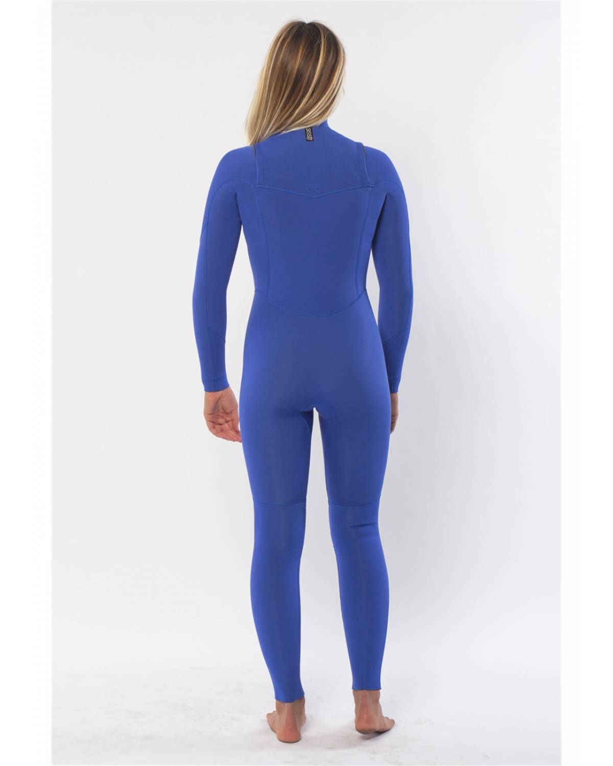 Sisstr Girl's 7 Seas 3/2 Chest Zip Wetsuit - Bright Blue back