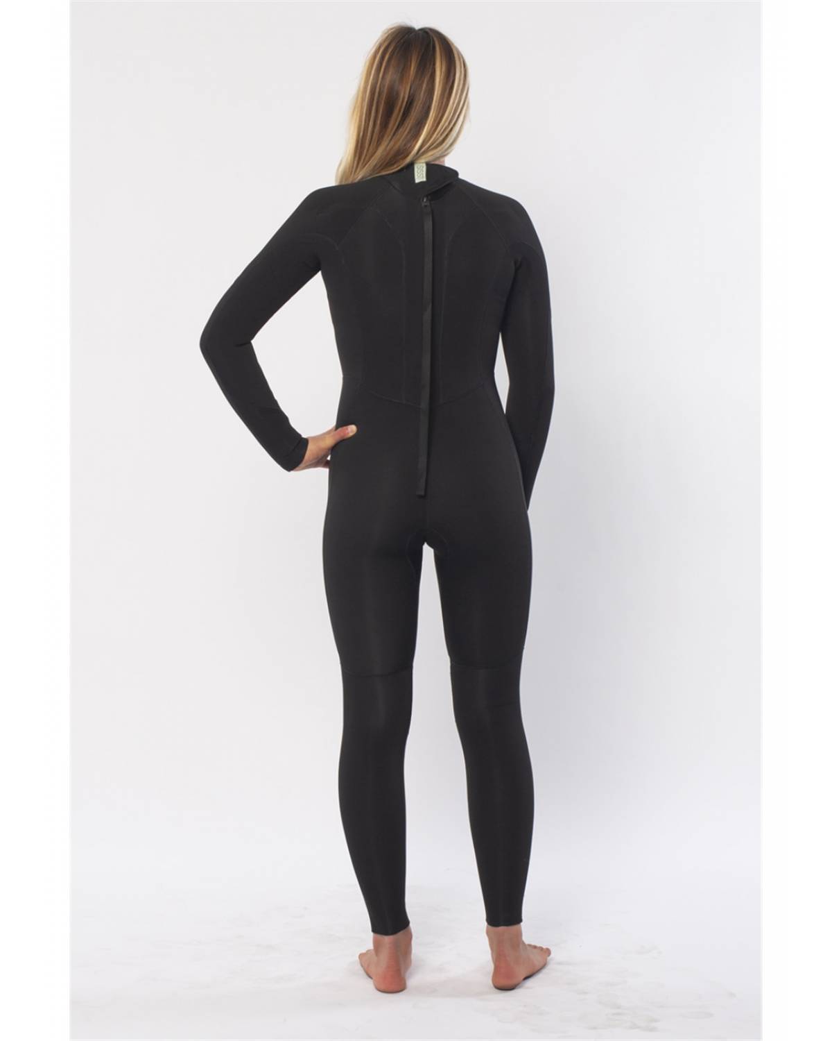Sisstr Girl's Sum Seas Solid Back Zip Wetsuit - Solid Black back