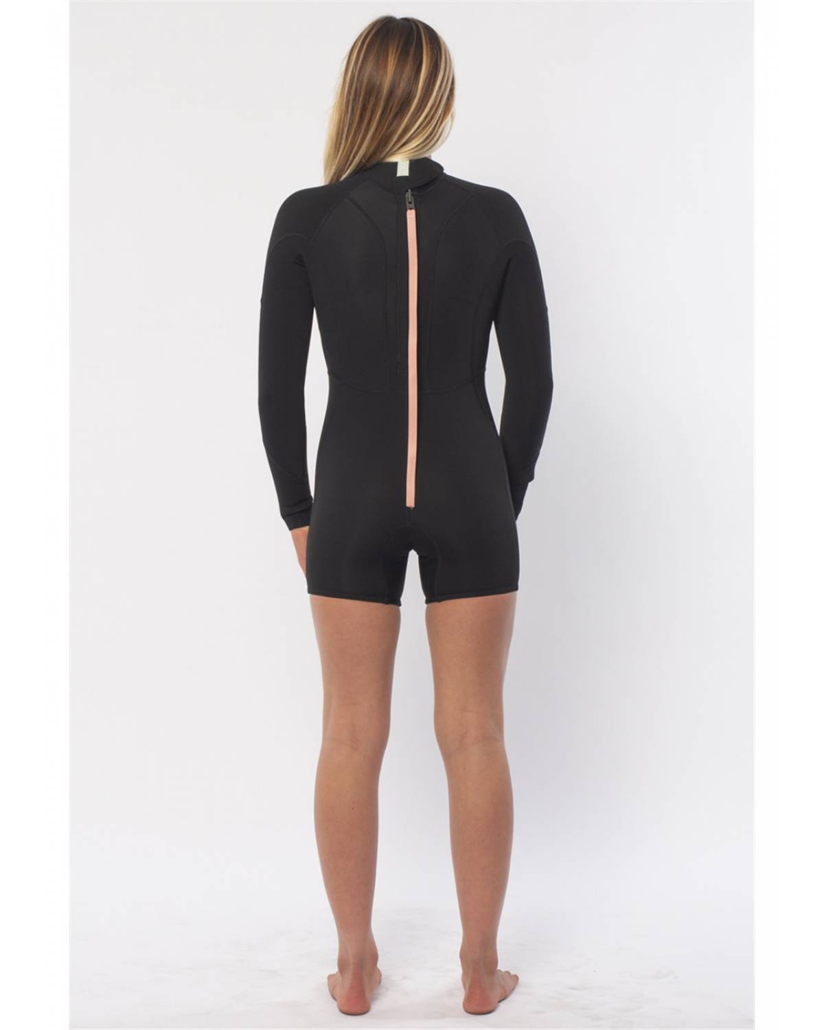 Sisstrevolution Girl's Summer Seas 2/2 L/S Spring Suit - Solid Black  back