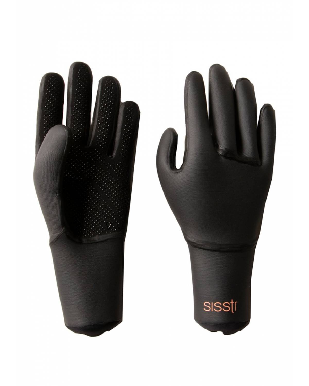 Sisstrevolution Girls Sisstr Surf Glove 3mm - Solid Black - Front