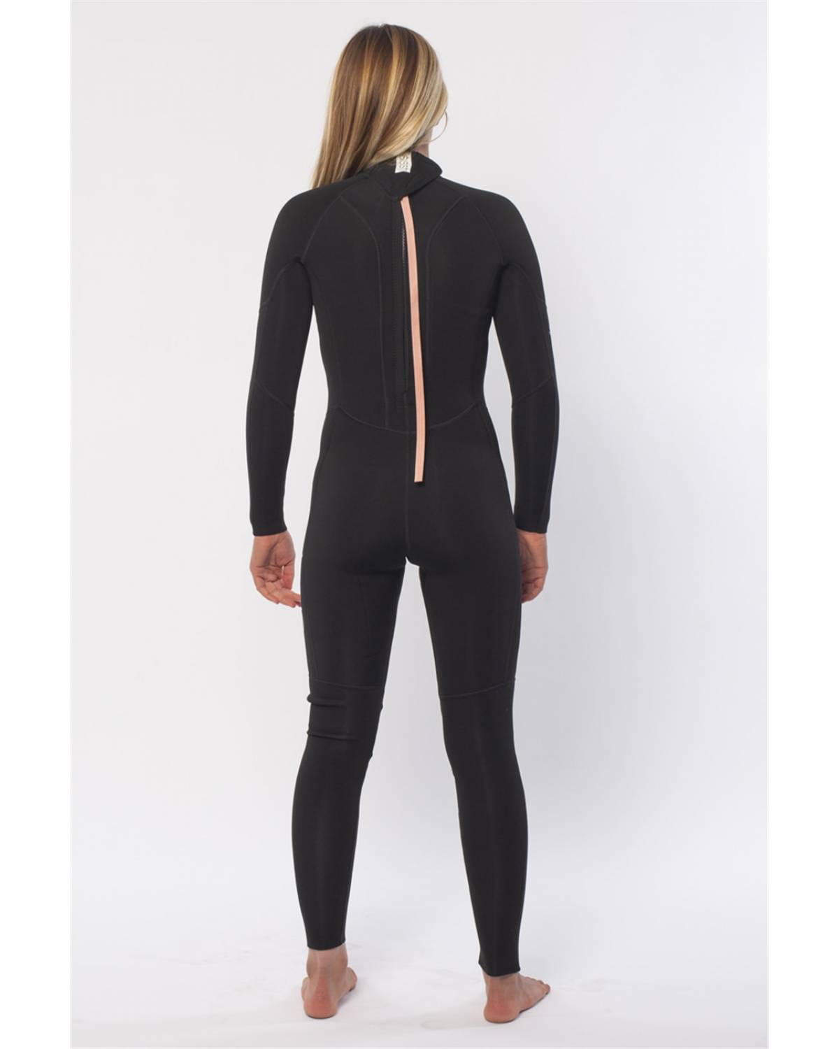 Sisstrevolution Summer Seas Solid Back Zip Full Suit  - Solid Black - Back