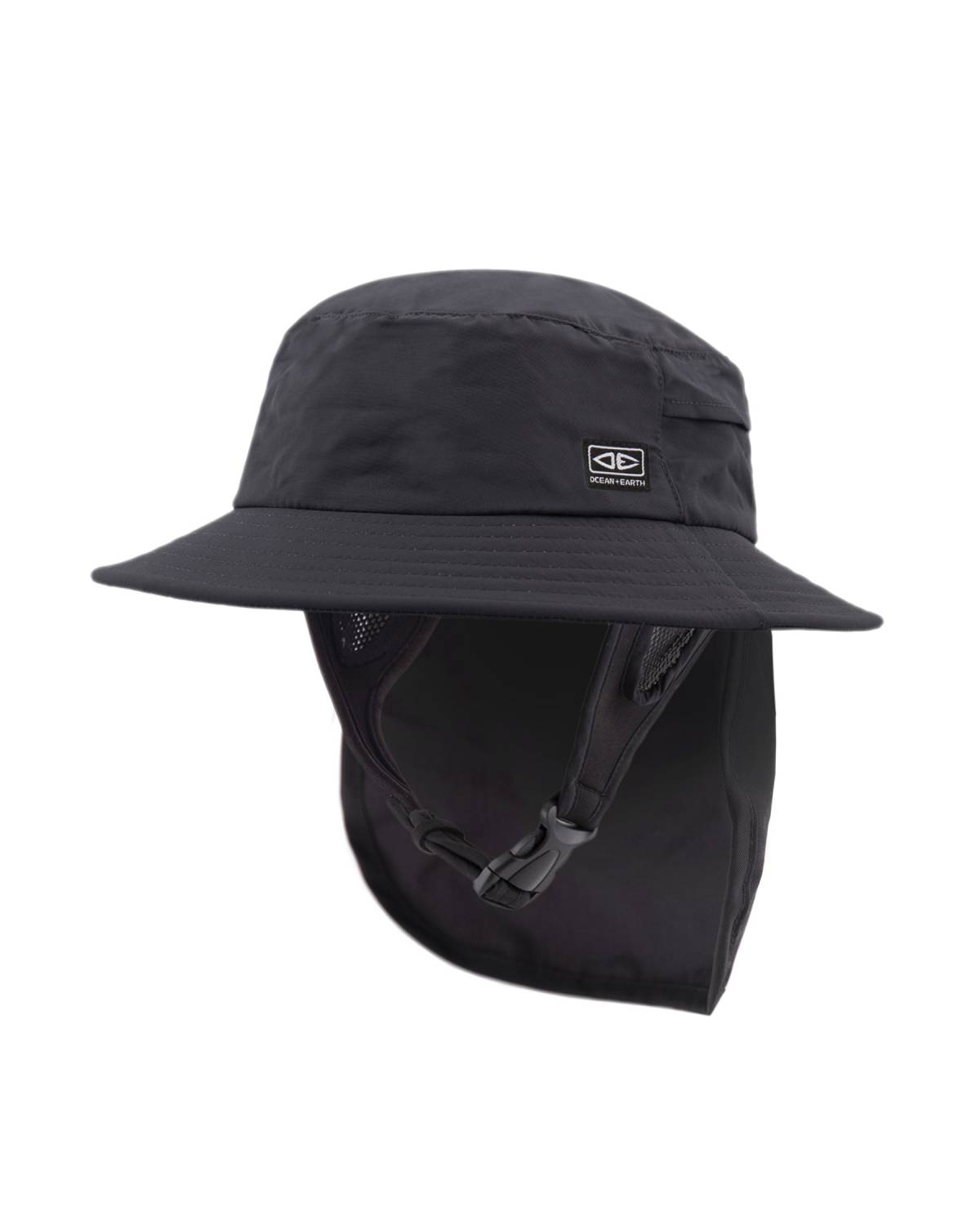 Ocean and Earth Indo Stiff Peak Surf Hat - Black