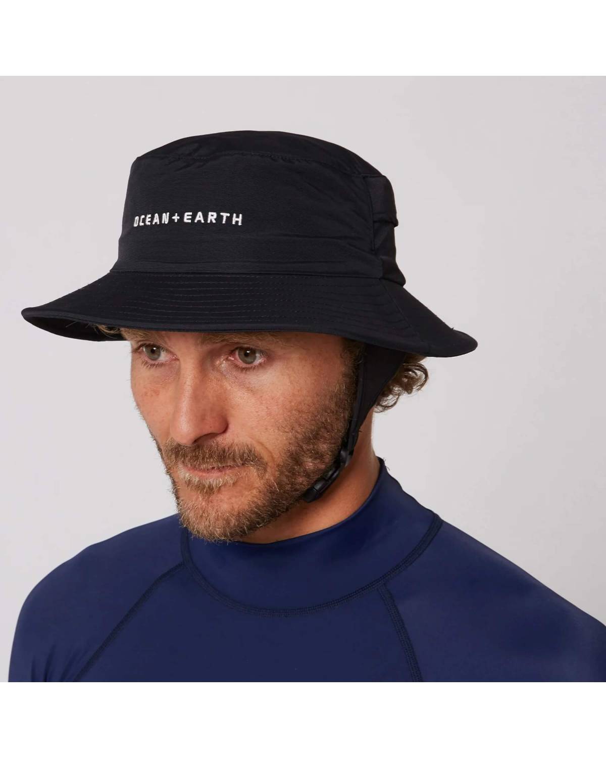 Ocean and Earth Bingin Soft Peak Surf Hat - Black