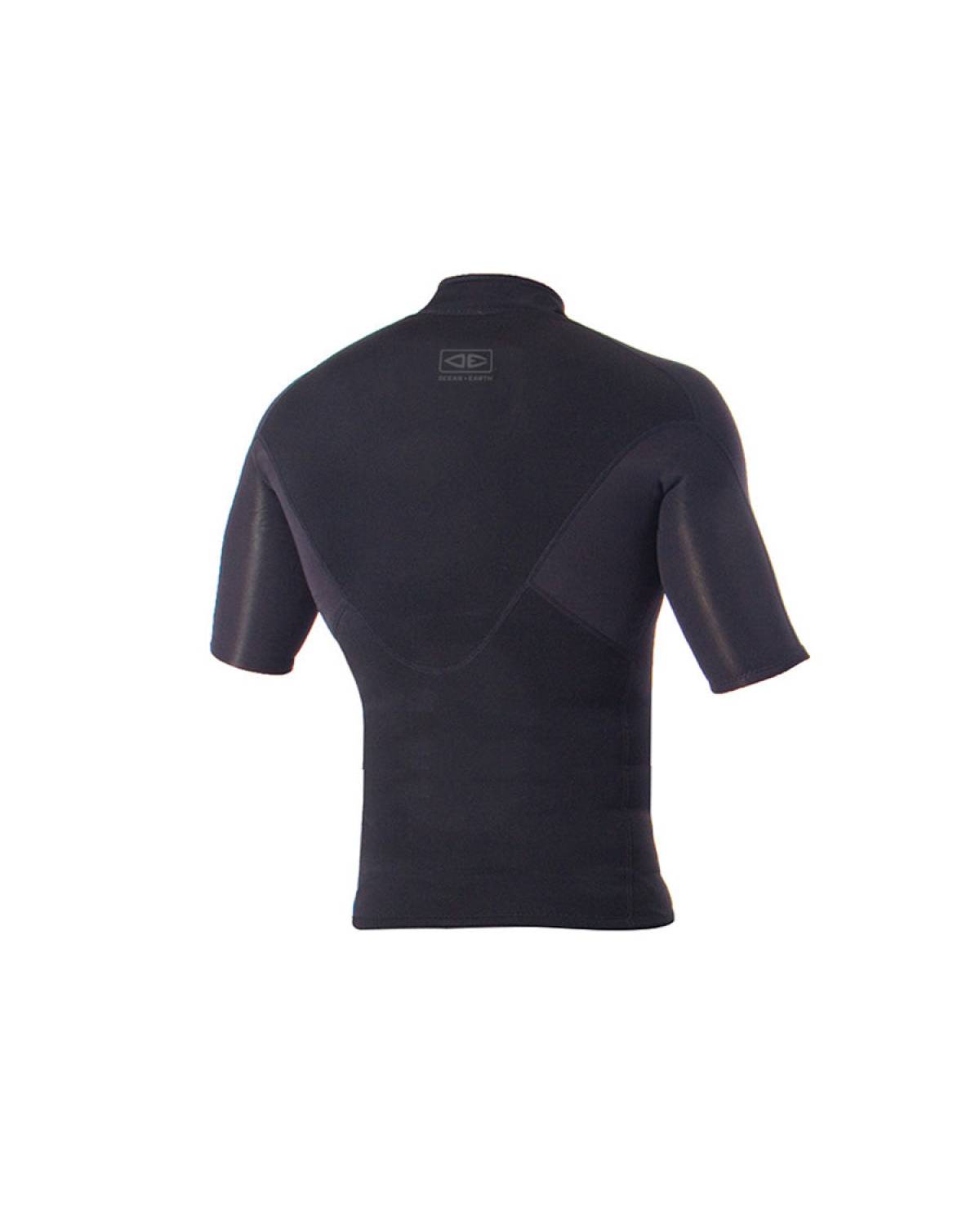 Double Black Short Sleeve Vest - 1.5mm