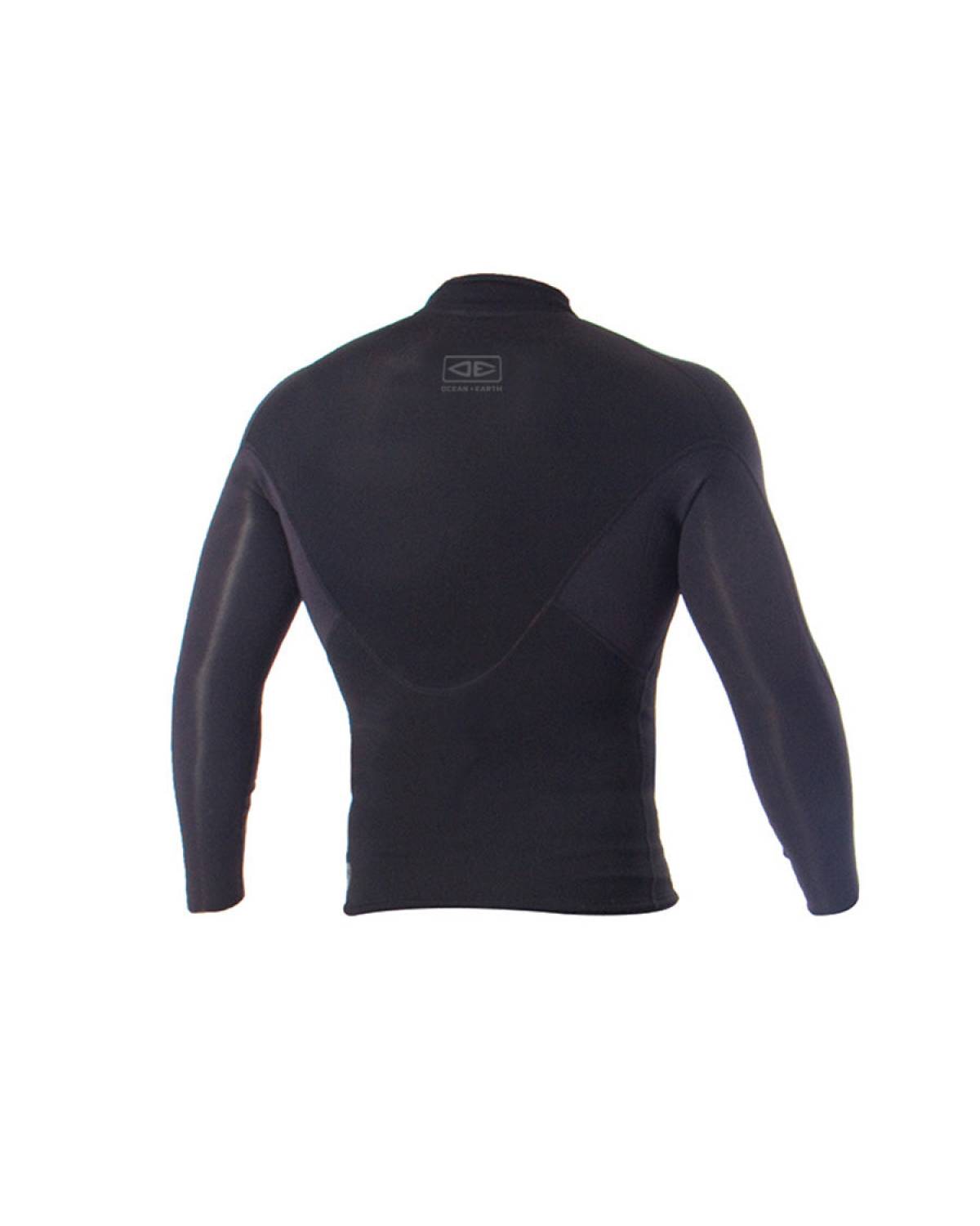 Ocean and Earth Double Black Long Sleeve Vest - 1.5mm
