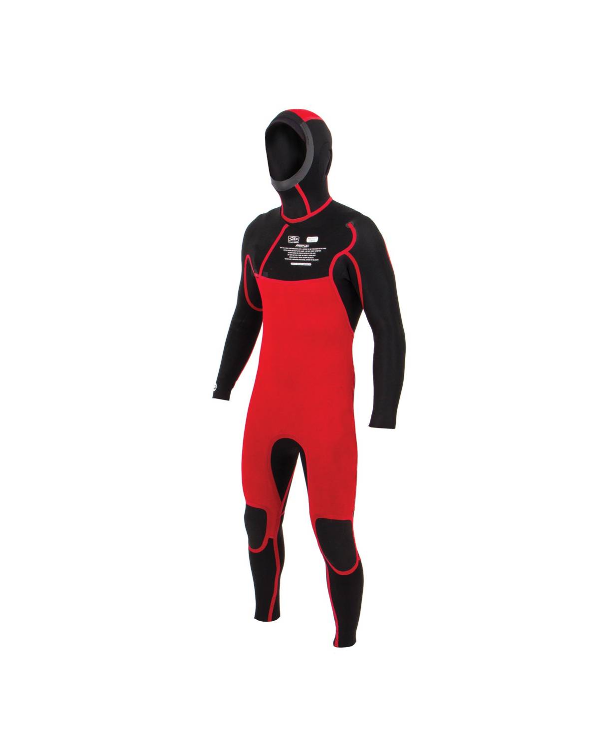 Ocean and Earth Mens Free Flex Hooded Chest-Zip Steamer - 5/4mm