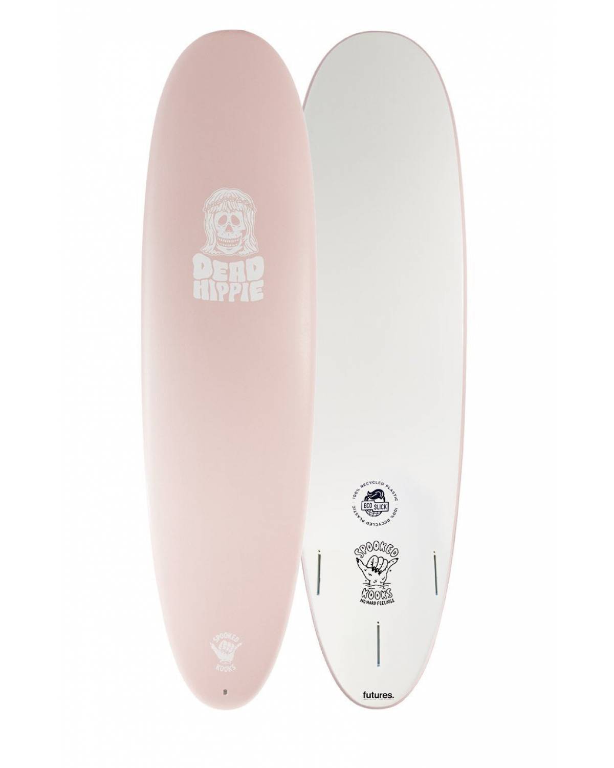 Spooked Kooks Dead Hippie 8'0" Softboard - Dusty Pink