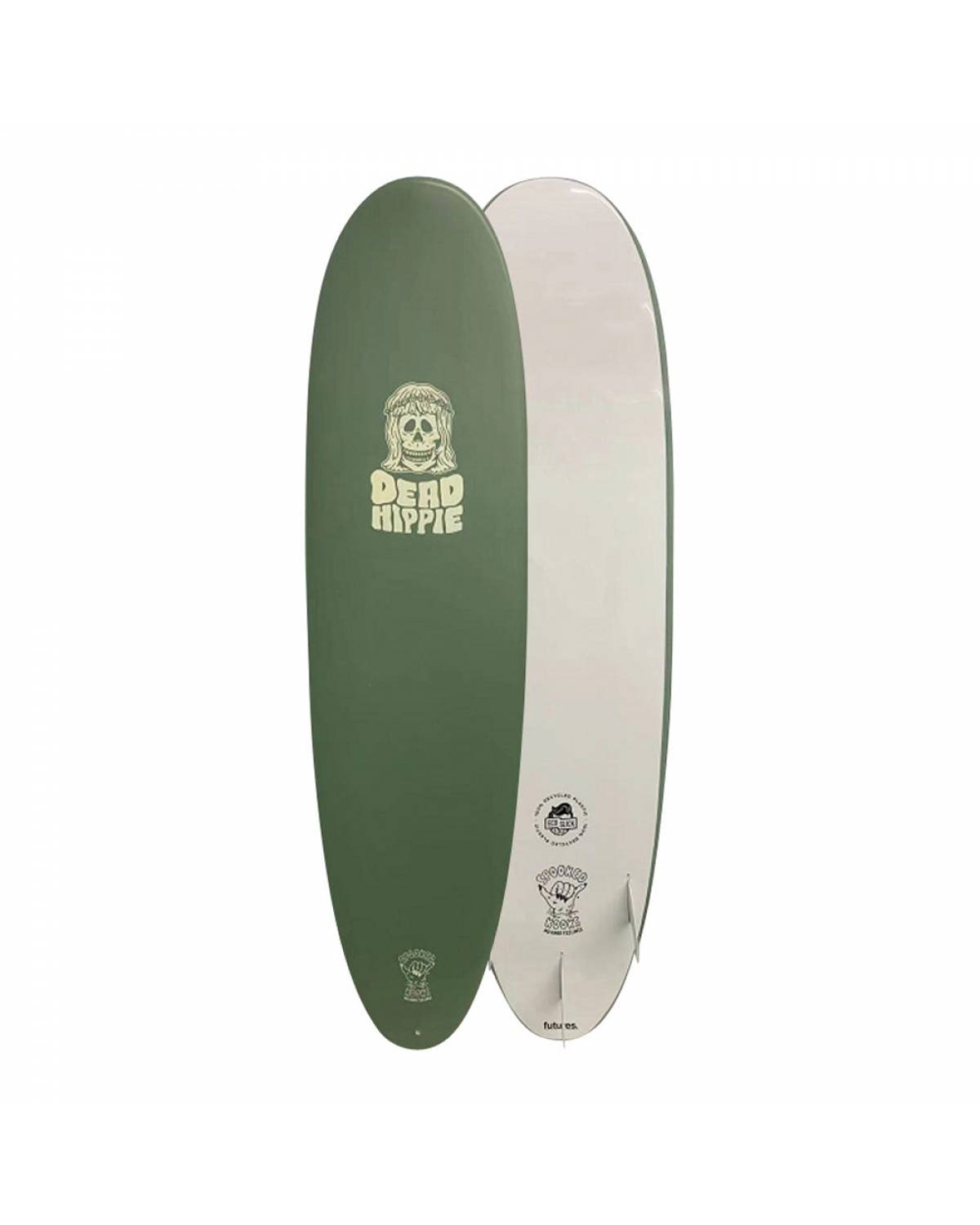 Spooked Kooks Dead Hippie 8'0" Softboard - Olive