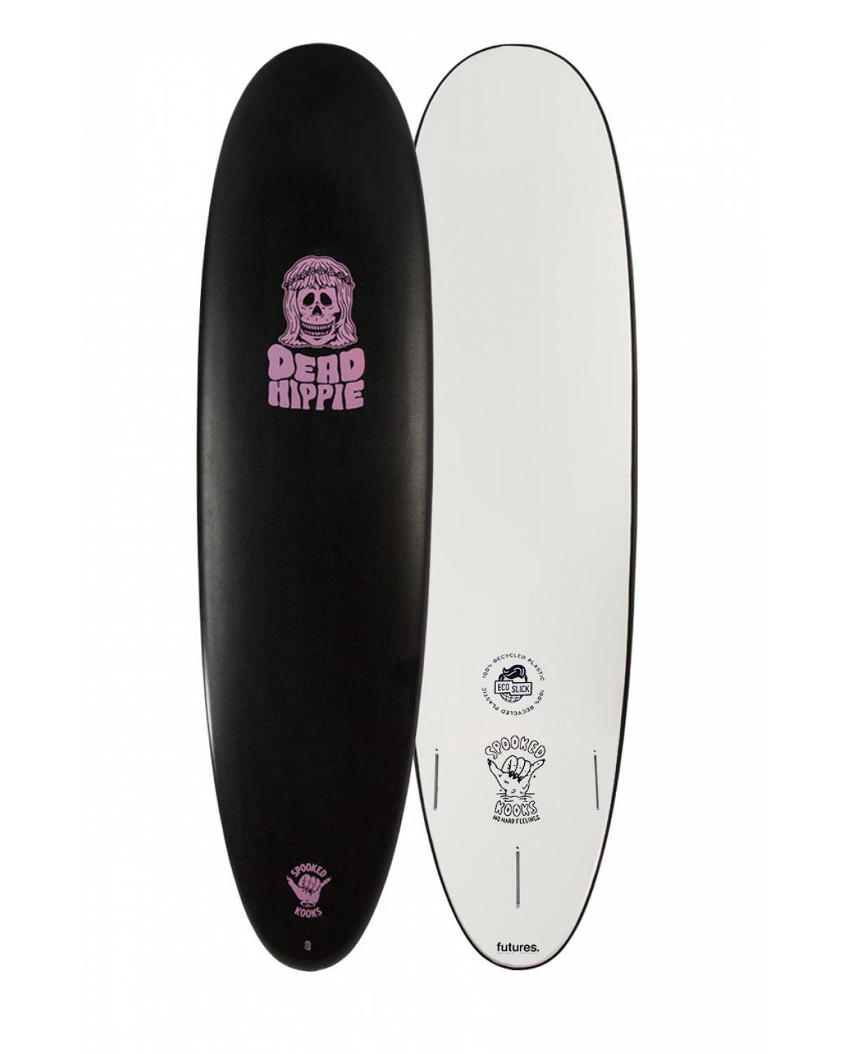 Spooked Kooks Dead Hippie 8'0" Softboard - Pretty Much Black