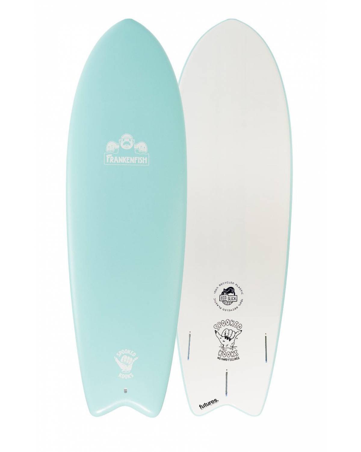 Spooked Kooks Frankenfish 5'8" Softboard - Seafoam Blue