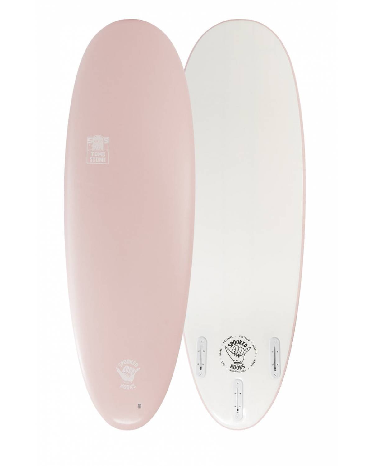 Spooked Kooks Tomby 5'6" Softboard - Dusty Pink