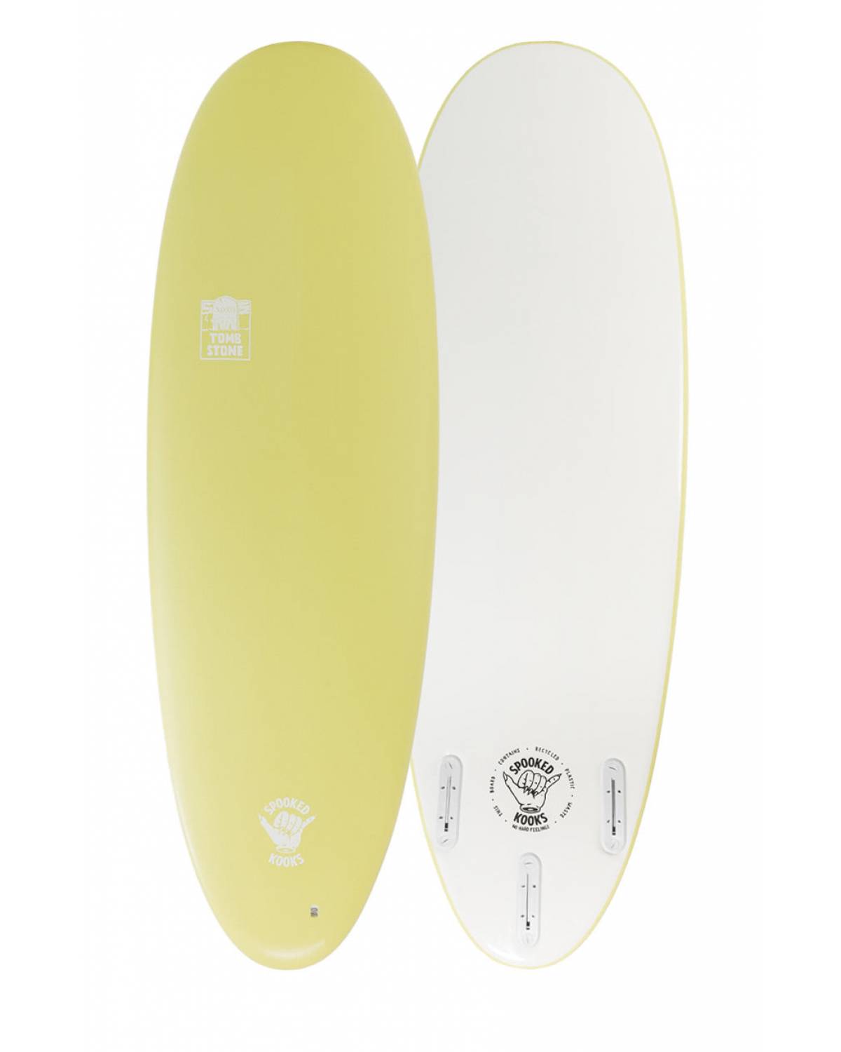 Spooked Kooks Tomby 5'6" Softboard - Mellow Yellow