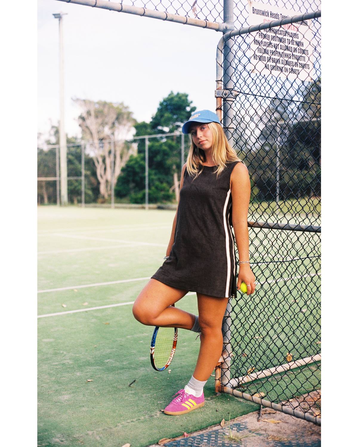 Sporty Terry Dress Chocolate