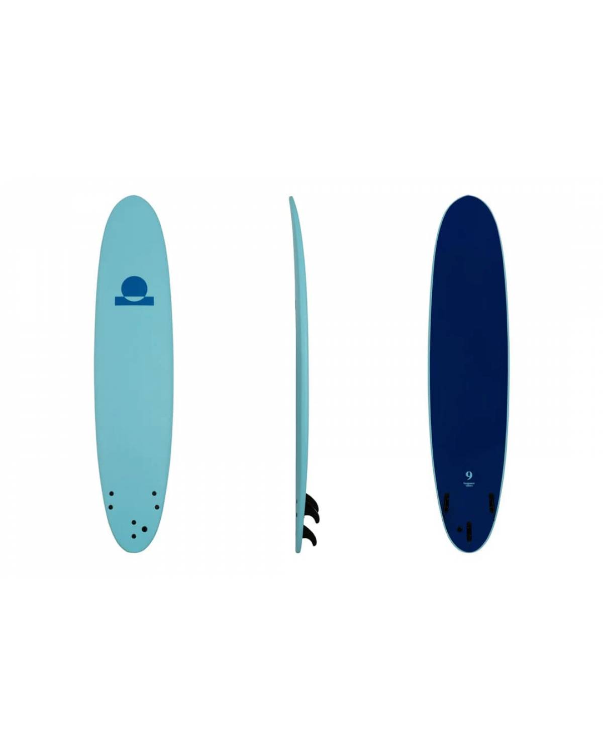 Summer Vibes Longboard 9' Softboard - Blue