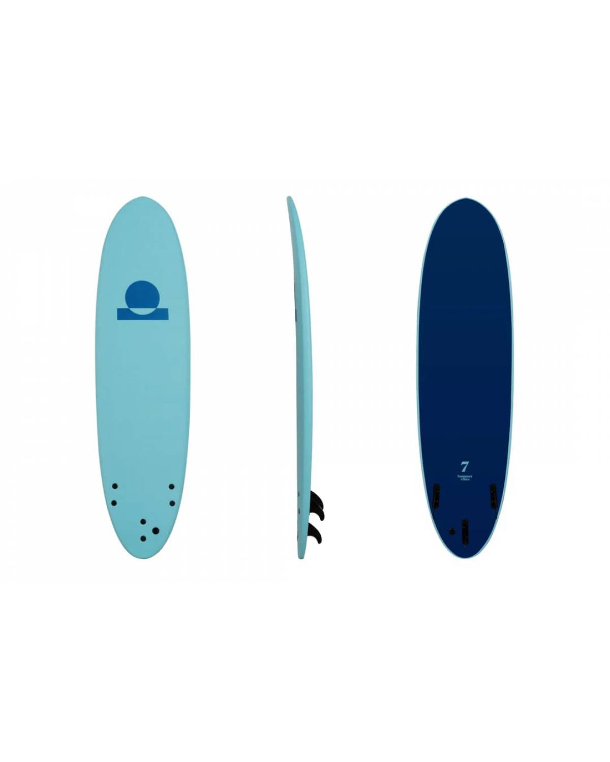 Summer Vibes Mini Mal 7' Softboard - Blue