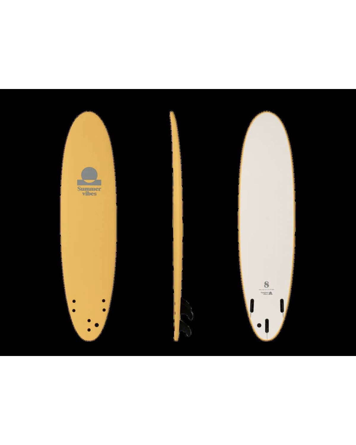 Summer Vibes Mini Mal 8' Softboard - Yellow