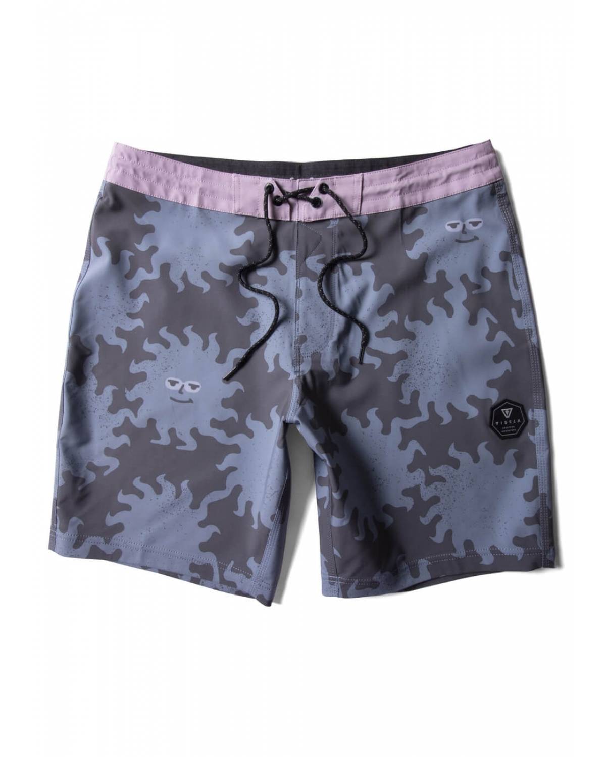 Sunburnt Shred Heads 18.5" Boardshort - Black