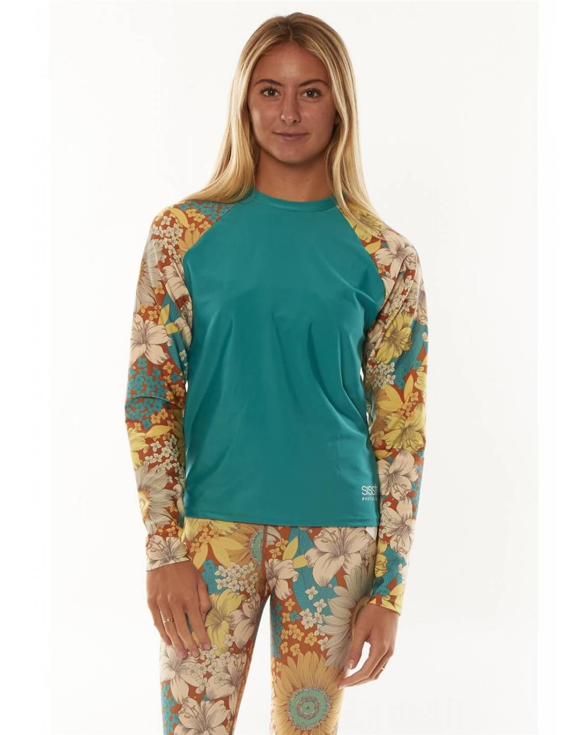 Sunny Gold Dust LS Rashguard - Acorn