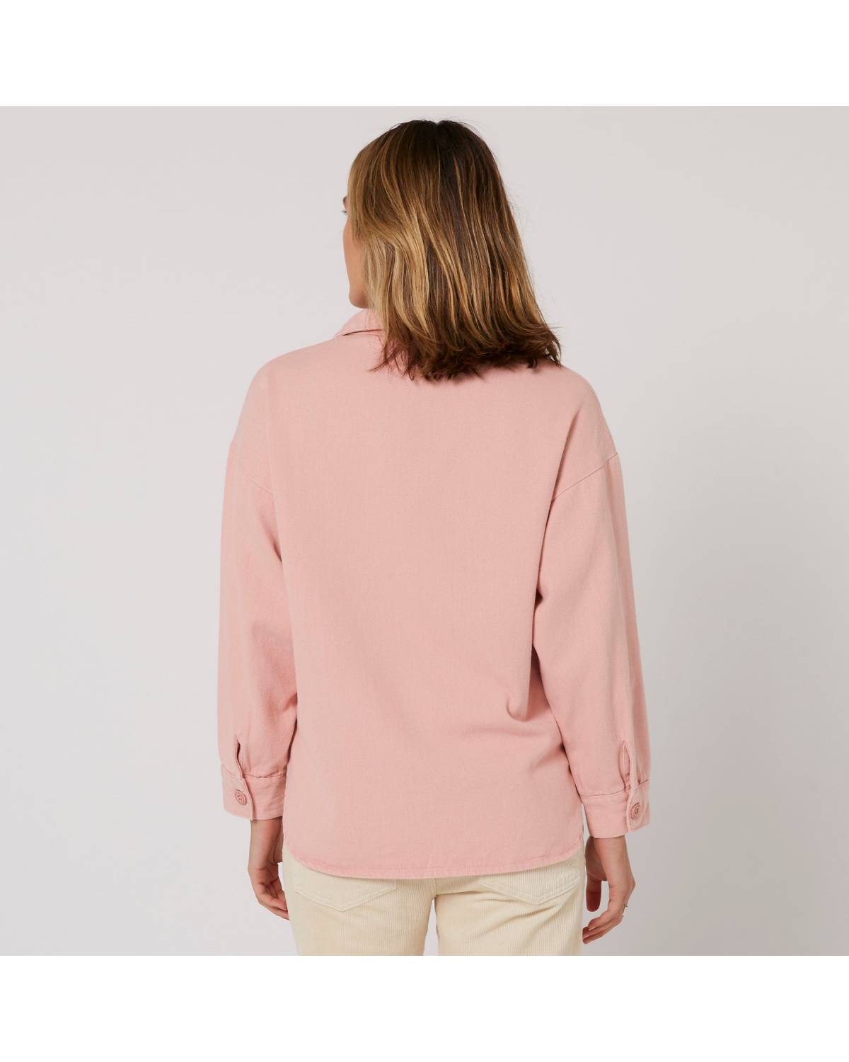 Sunset L/S Overshirt - Crystal Pink