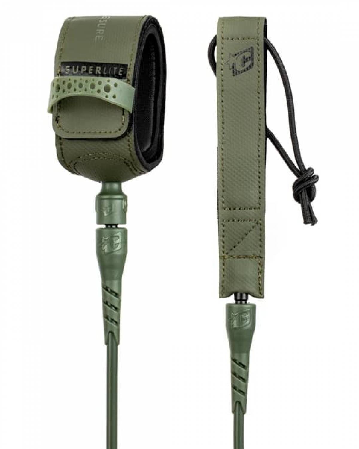 Creatures 6ft Superlite Comp Leash - Military cuff and railsaver