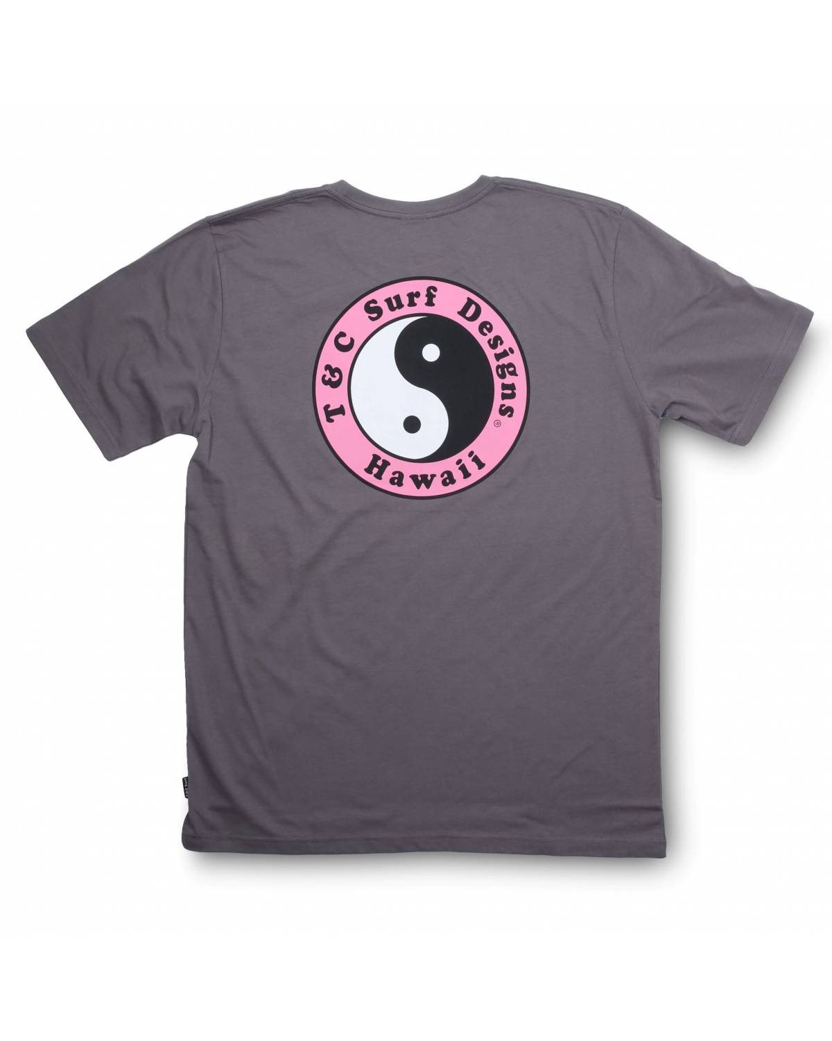 T&C OG Logo Tee - Steel/Pink back