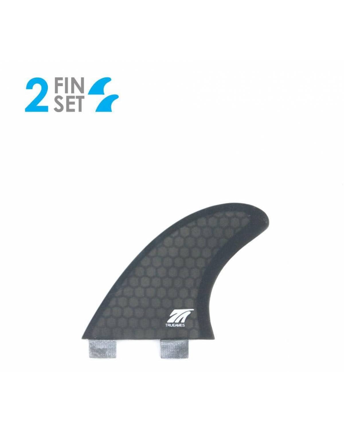 True Ames T Patterson Quad Rear Surfboard Fins - Smoke (FCS) 2 fin set