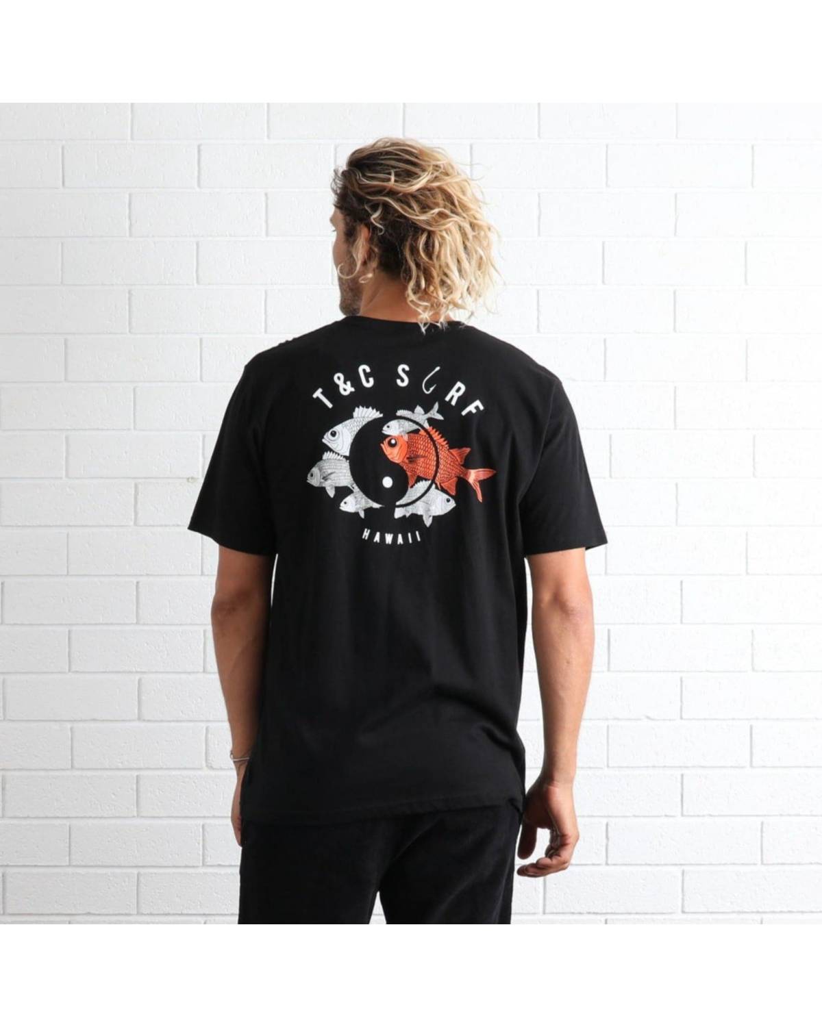 T&C Kona Tee - Black back worn