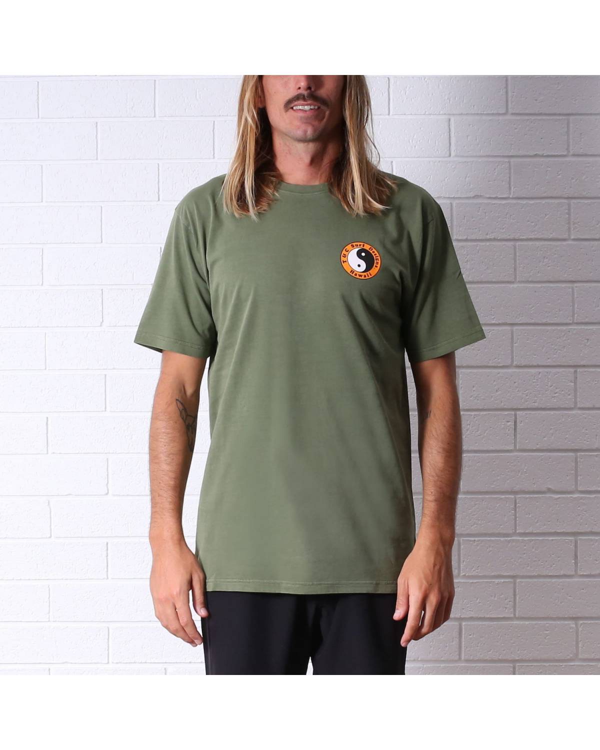 Town & Country OG Logo Tee - Army - Front