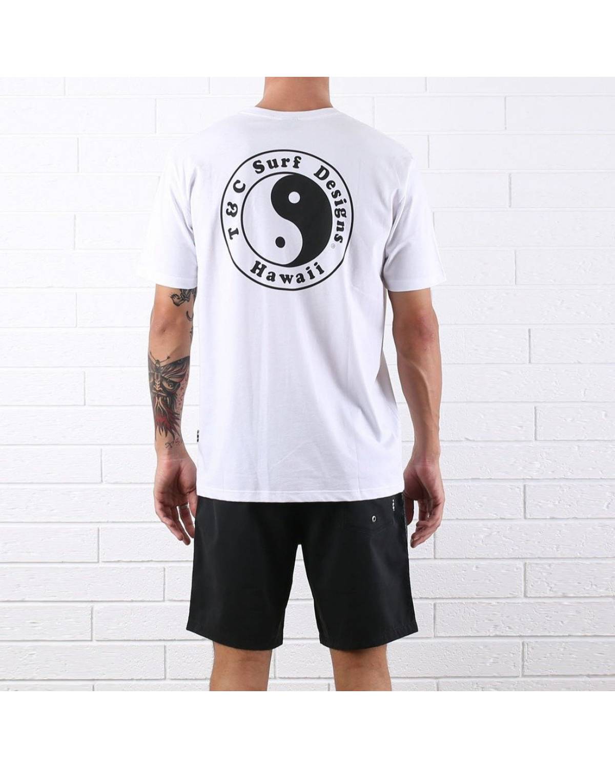 Town & Country OG Logo Tee - White Navy - Back