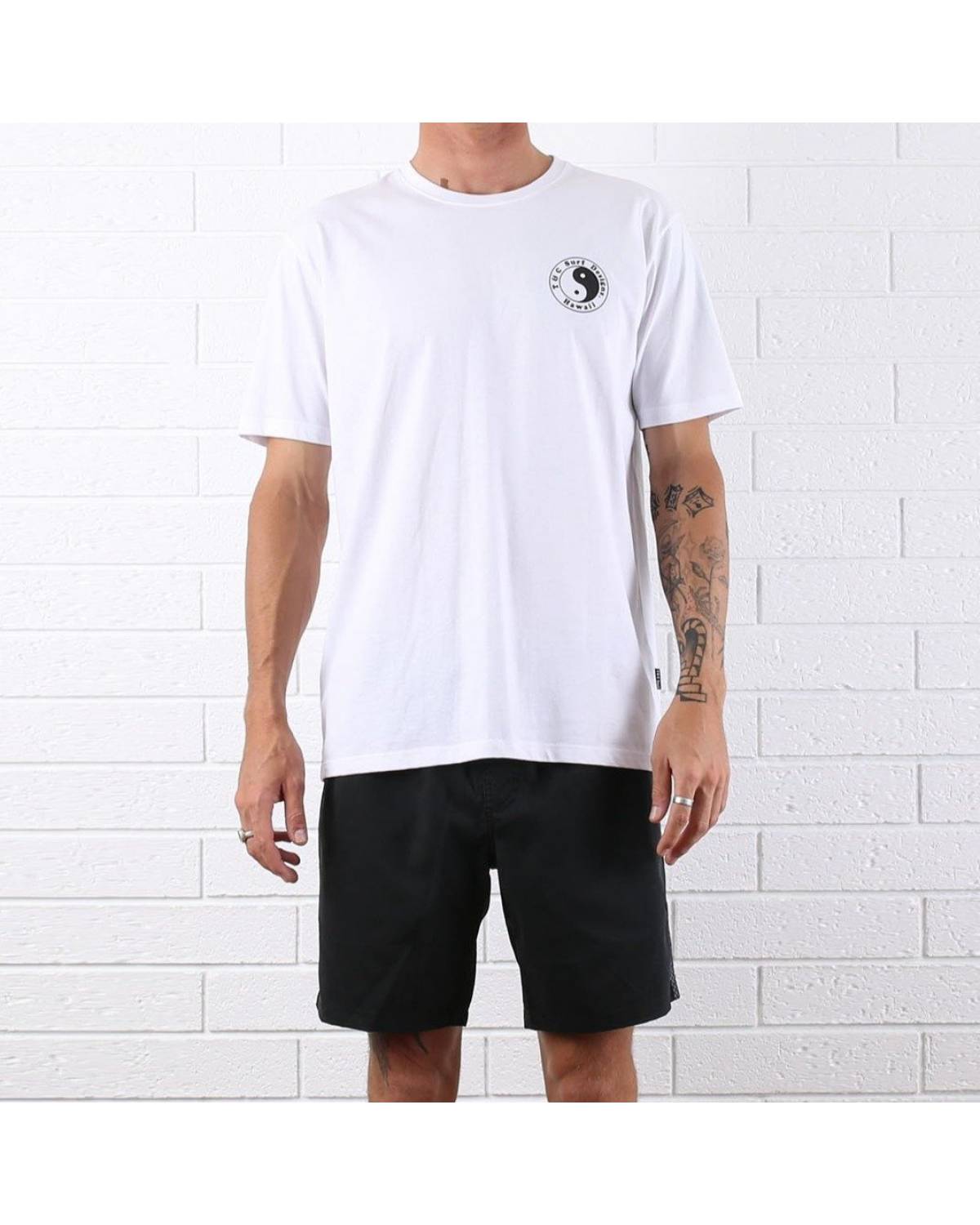 Town & Country OG Logo Tee - White Navy - Front