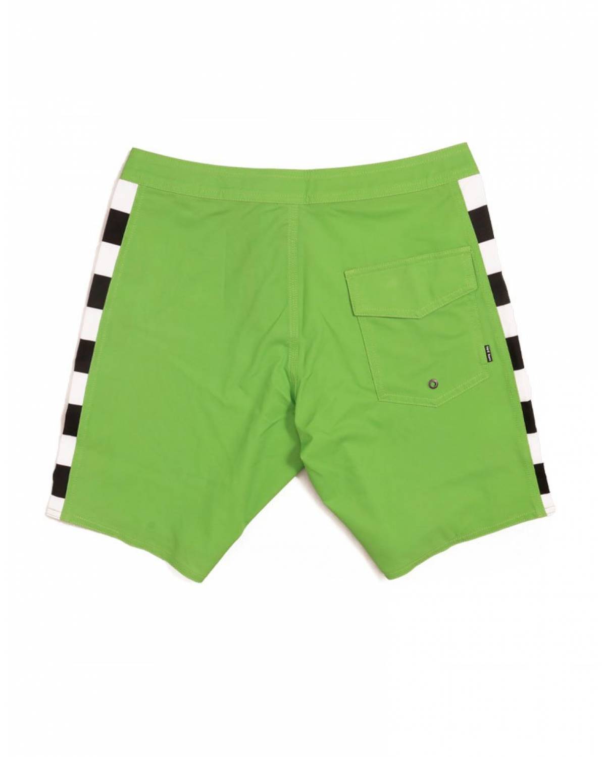 T&C Chunk Check Boardshort Green Flash - back
