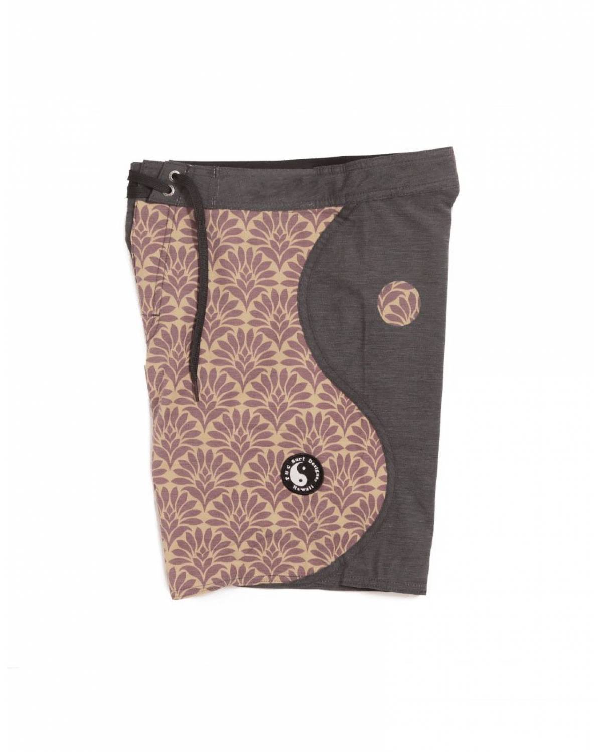 T&C Yin Yang Boardshort - Russet - left side