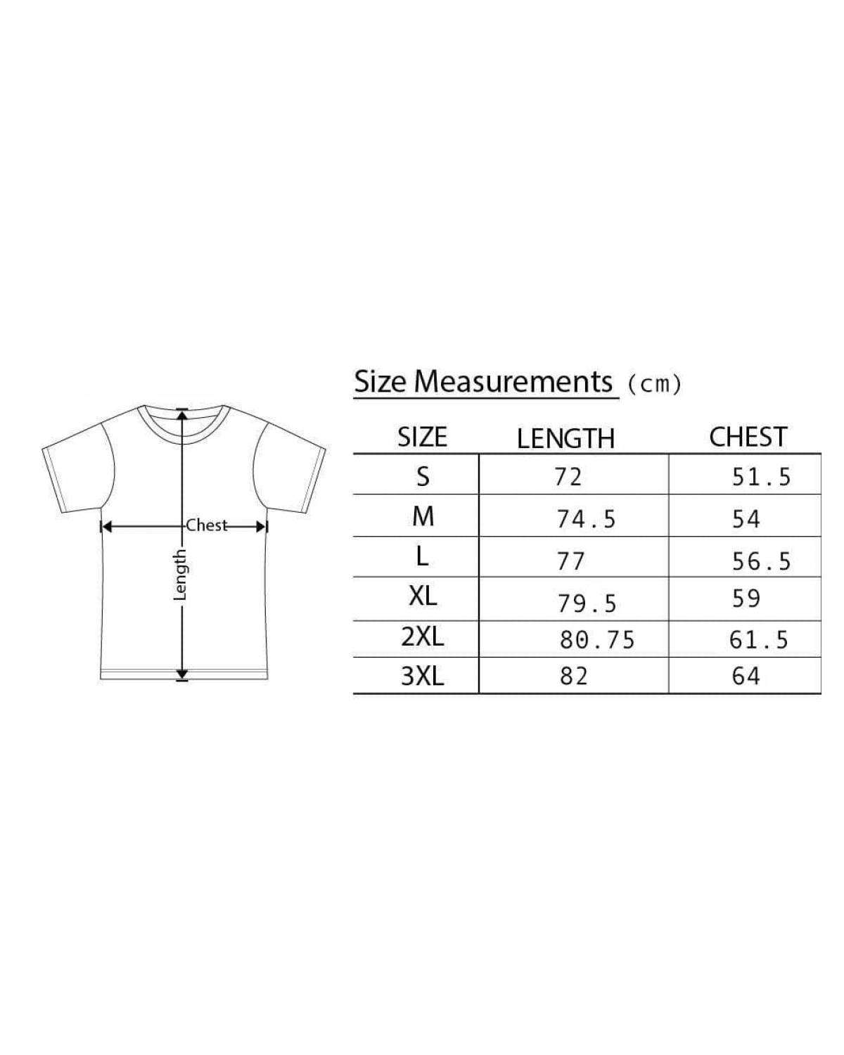 T&C Size chart