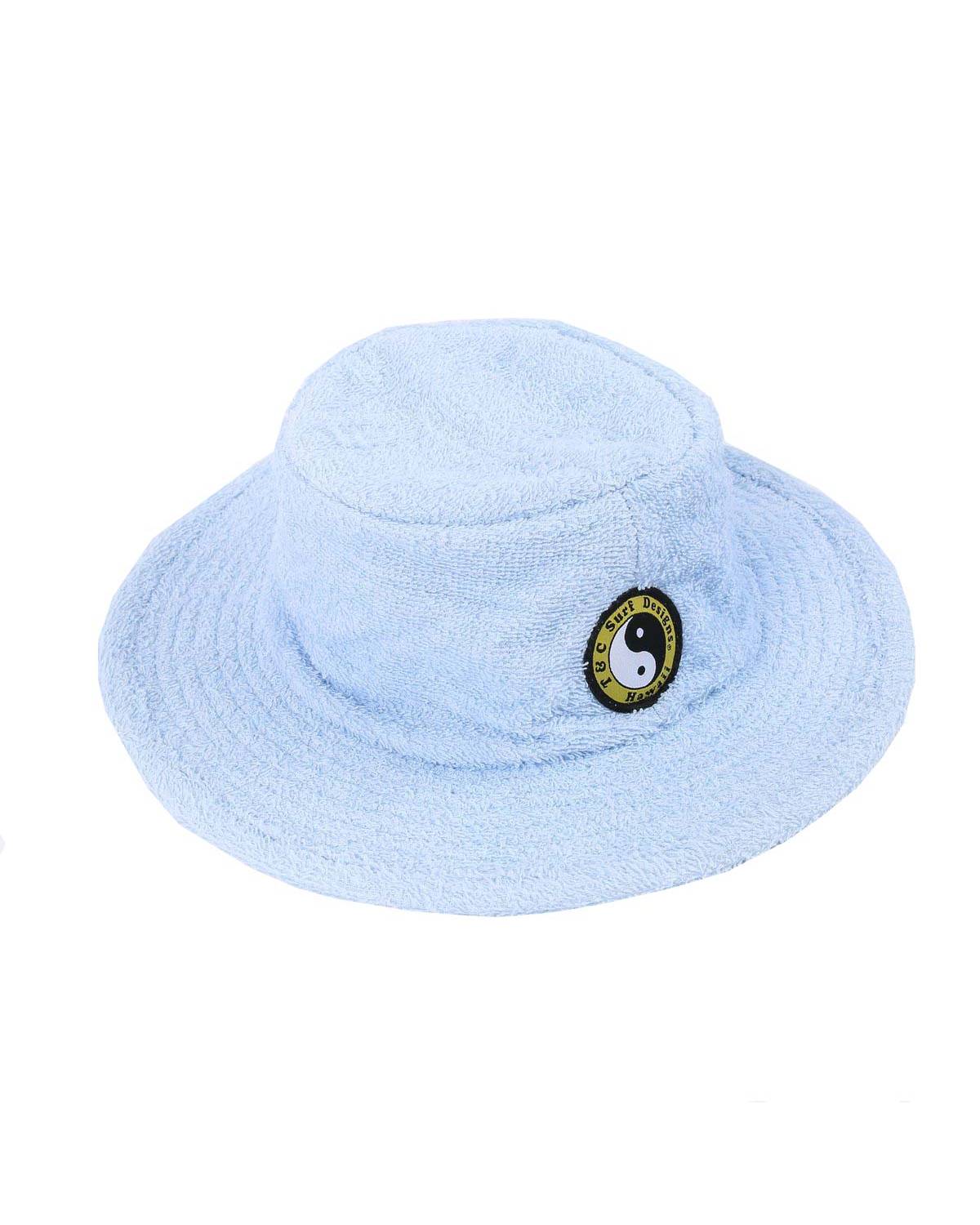 T&C Terry Bucket Hat - Sky Light Blue top angle