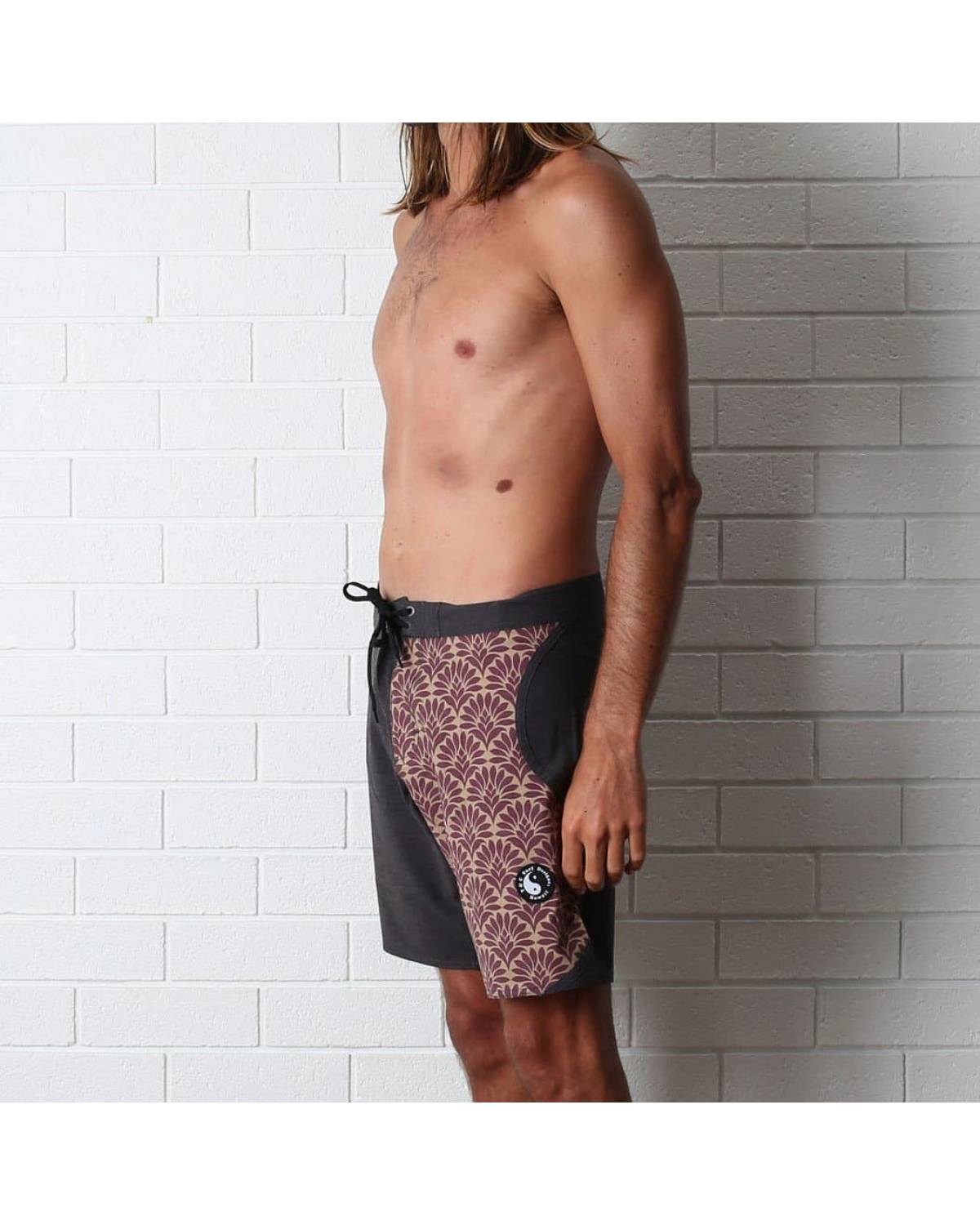 T&C Yin Yang Boardshort - Russet - side