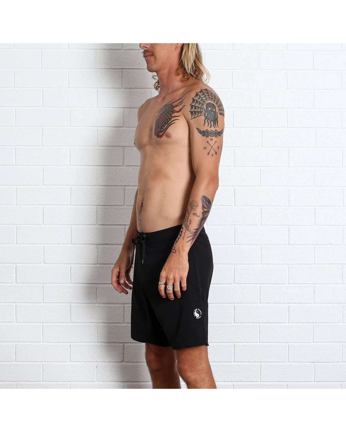 T&C Yin Yang Boardshort - Black - side