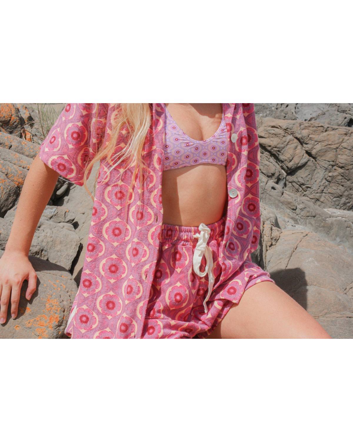Terry Towelling Shirt in Retro - Atmosea