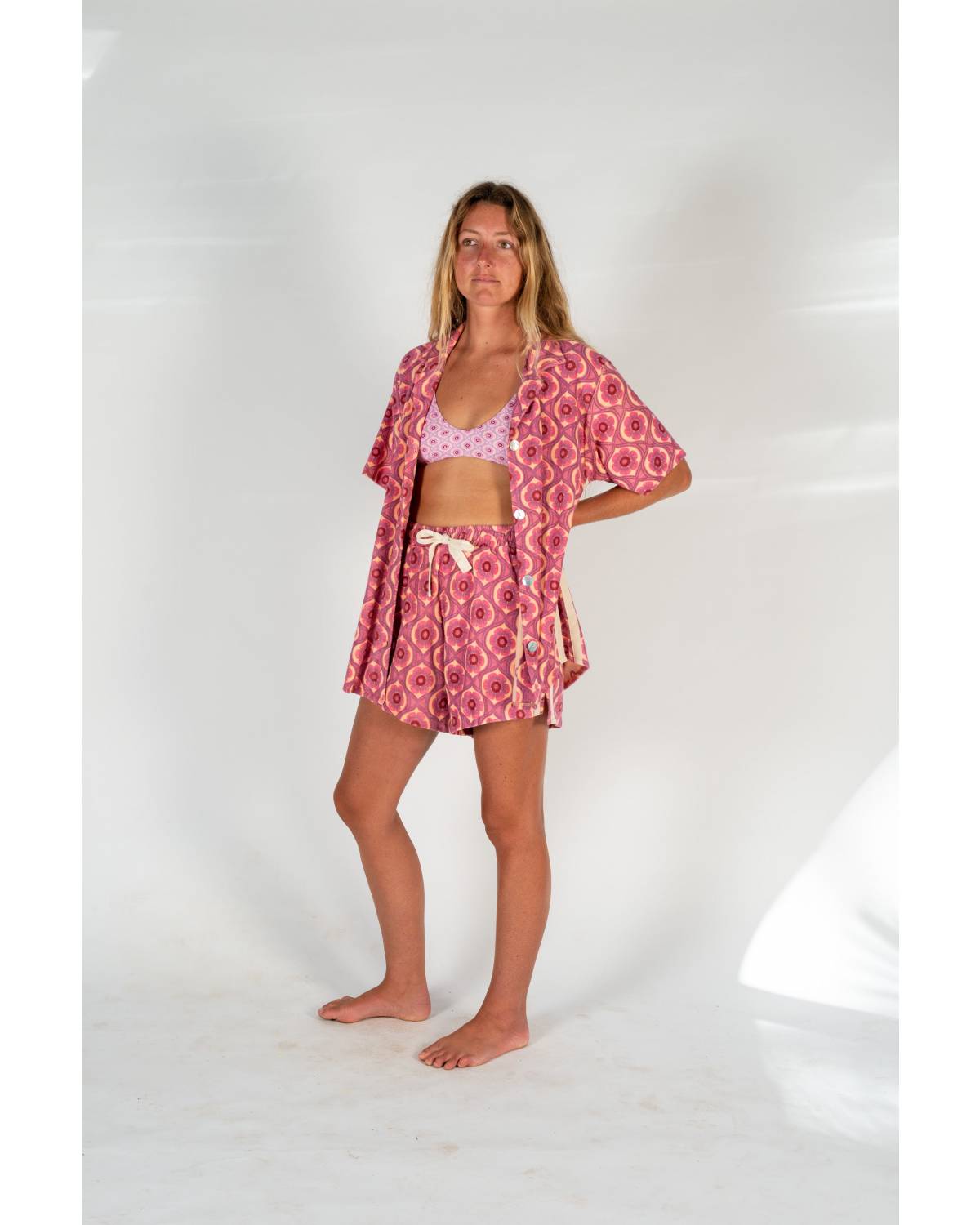 Terry Towelling Shirt in Retro - Atmosea