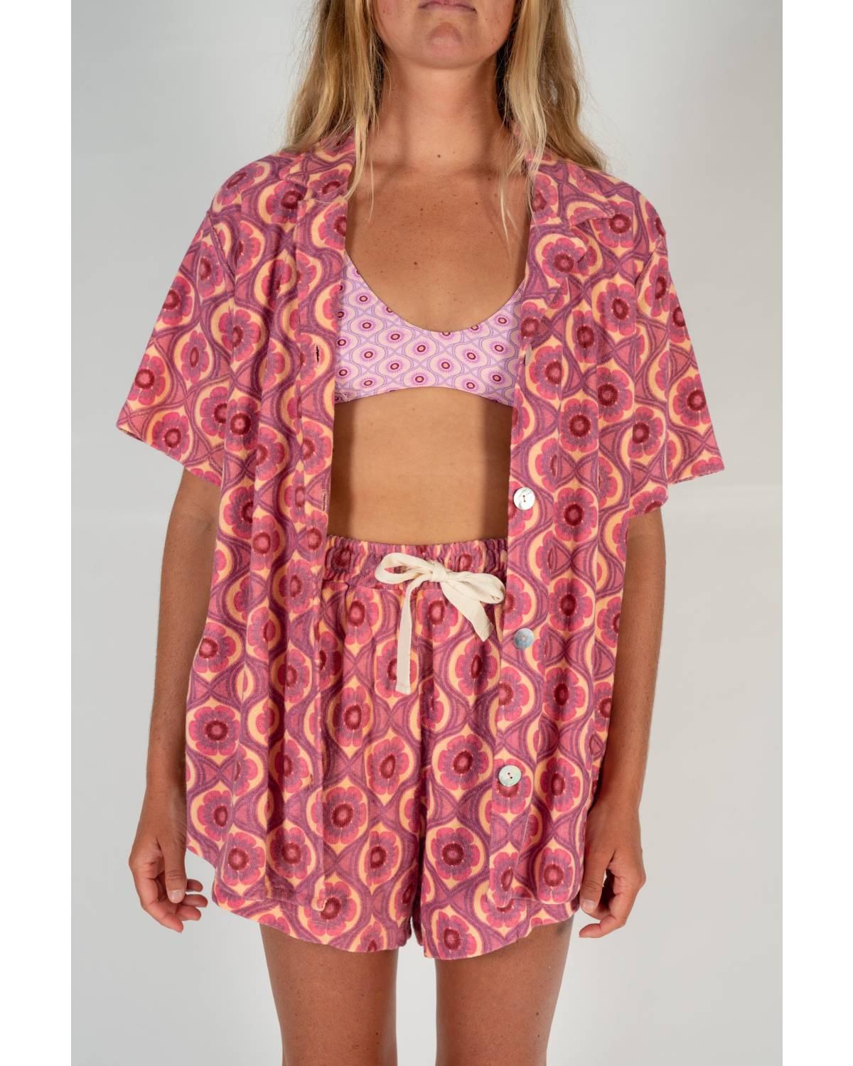 Terry Towelling Shirt in Retro - Atmosea