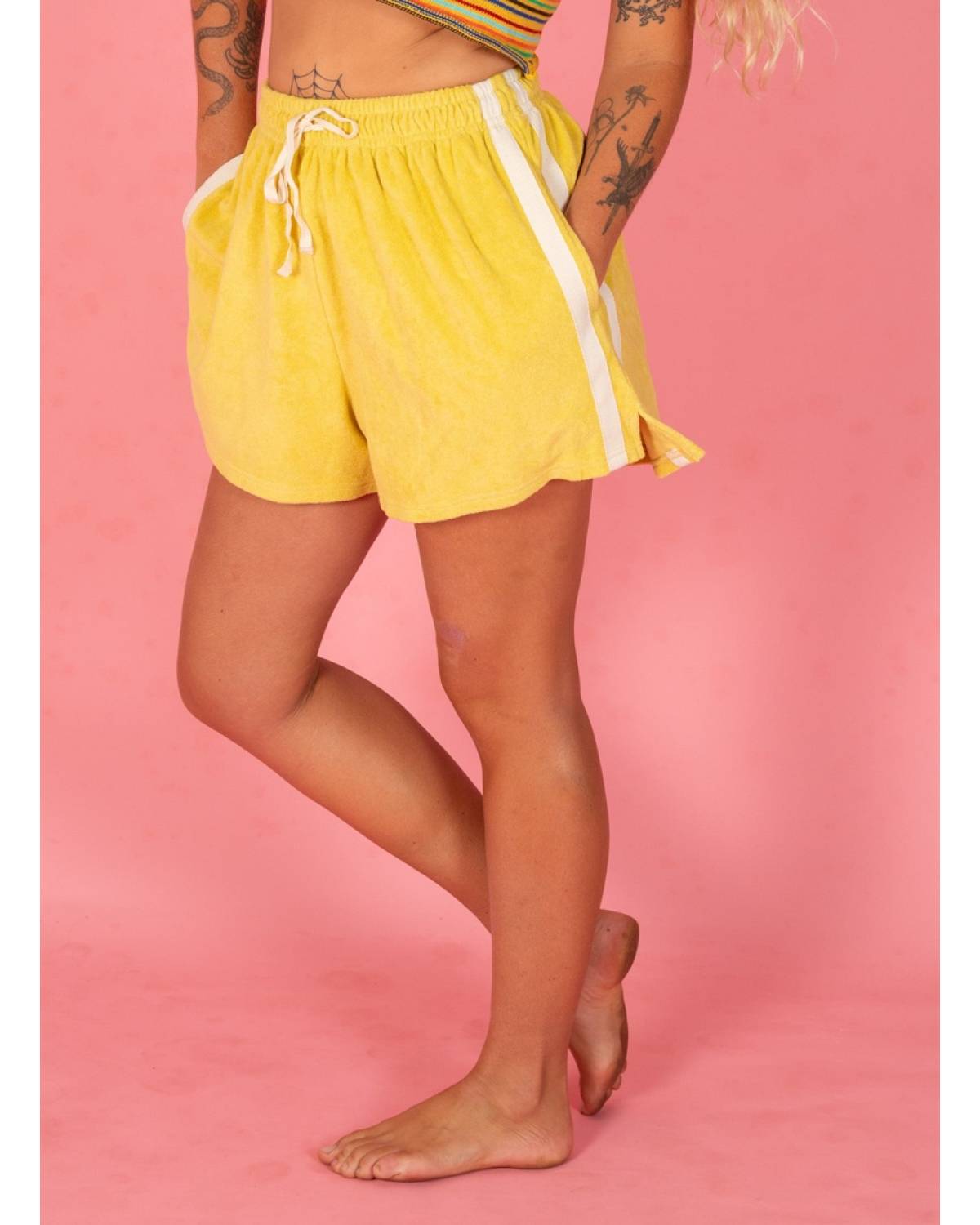 Terry Towelling Shorts Butter - Atmosea