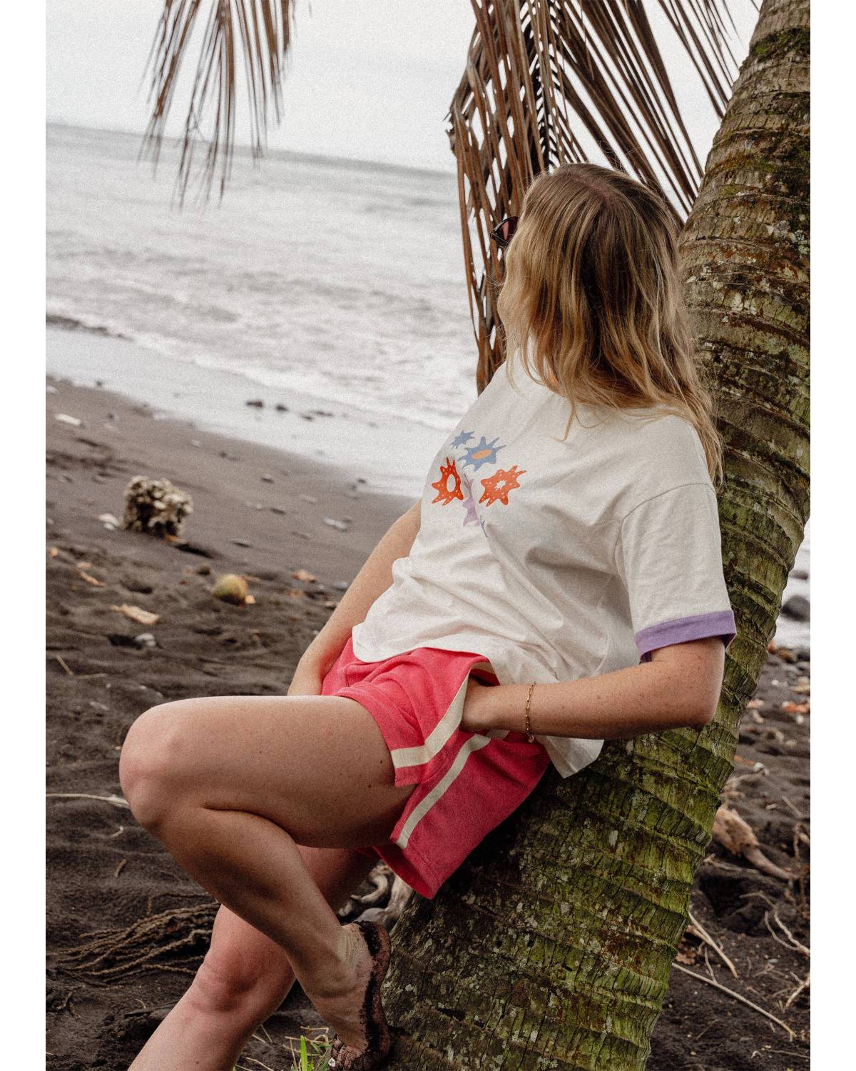 Terry Towelling Shorts in Strawberry - Atmosea