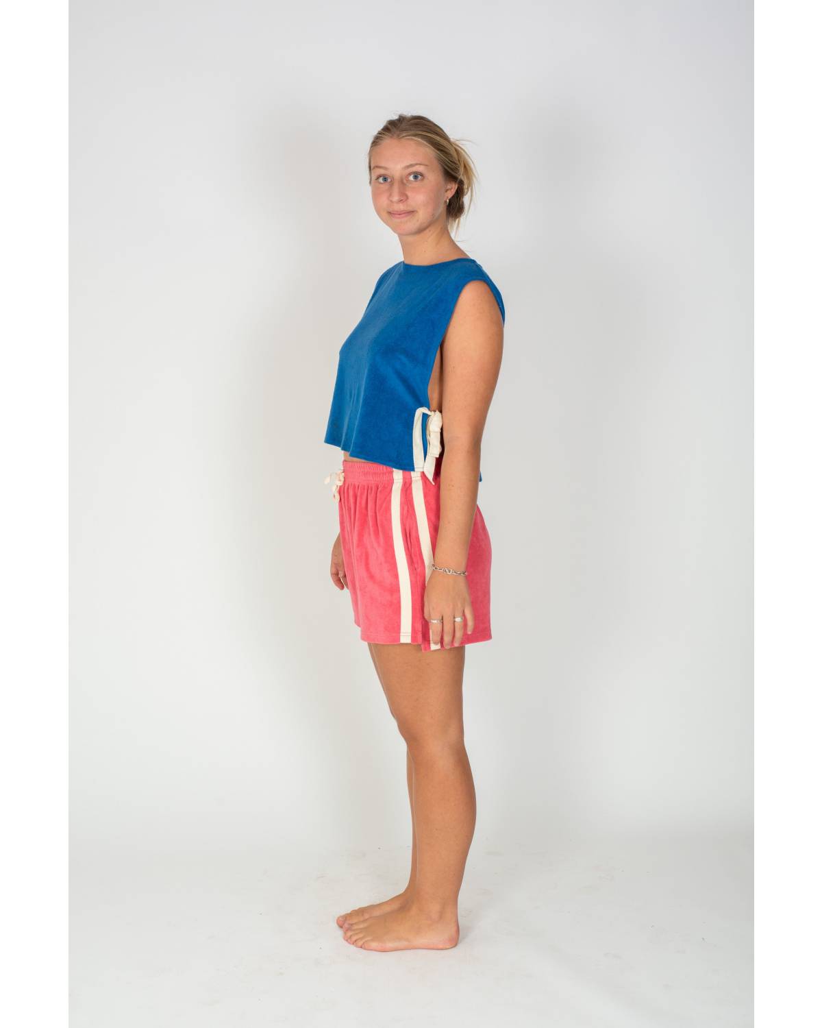 Terry Towelling Shorts in Strawberry - Atmosea