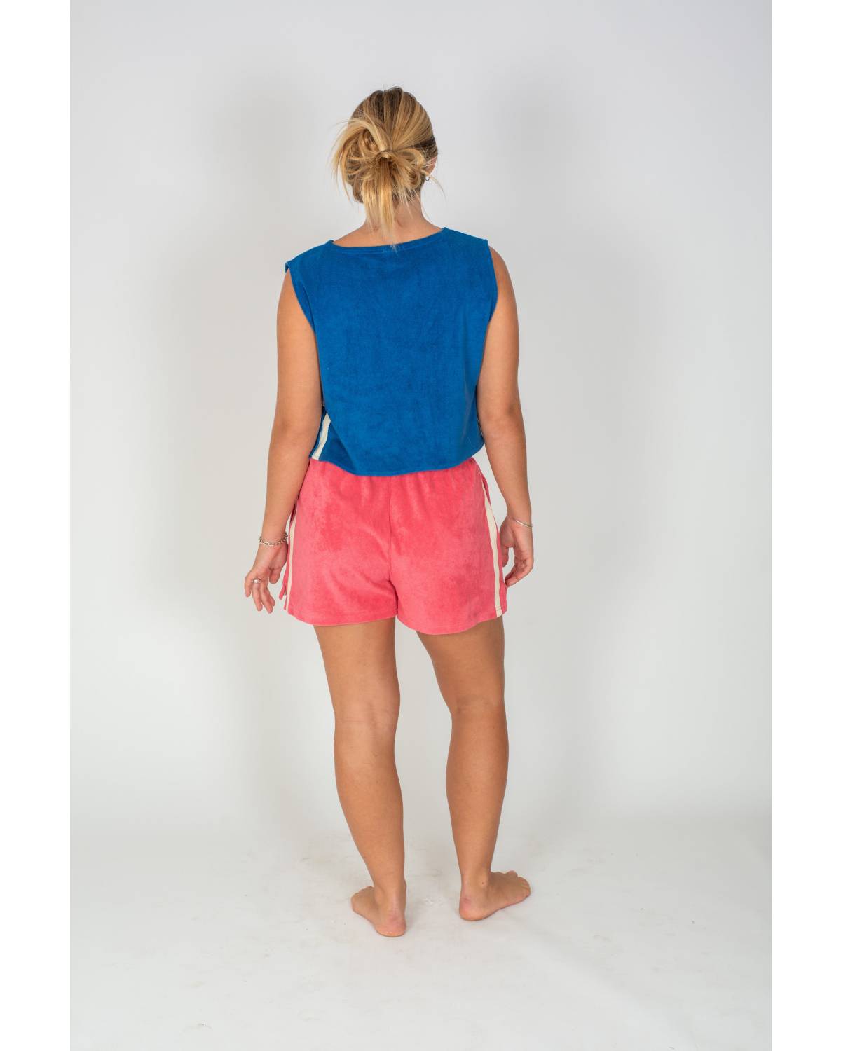 Terry Towelling Shorts in Strawberry - Atmosea