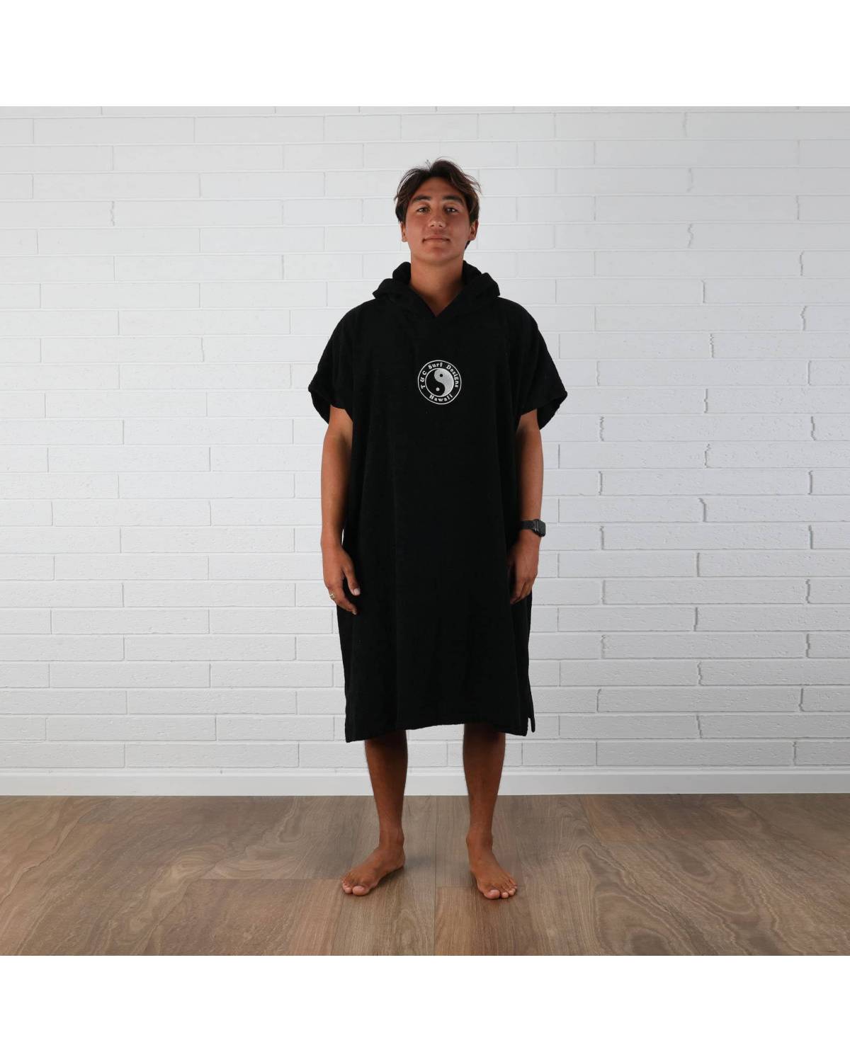 Boys OG CF Hooded Towel - Black - S/M