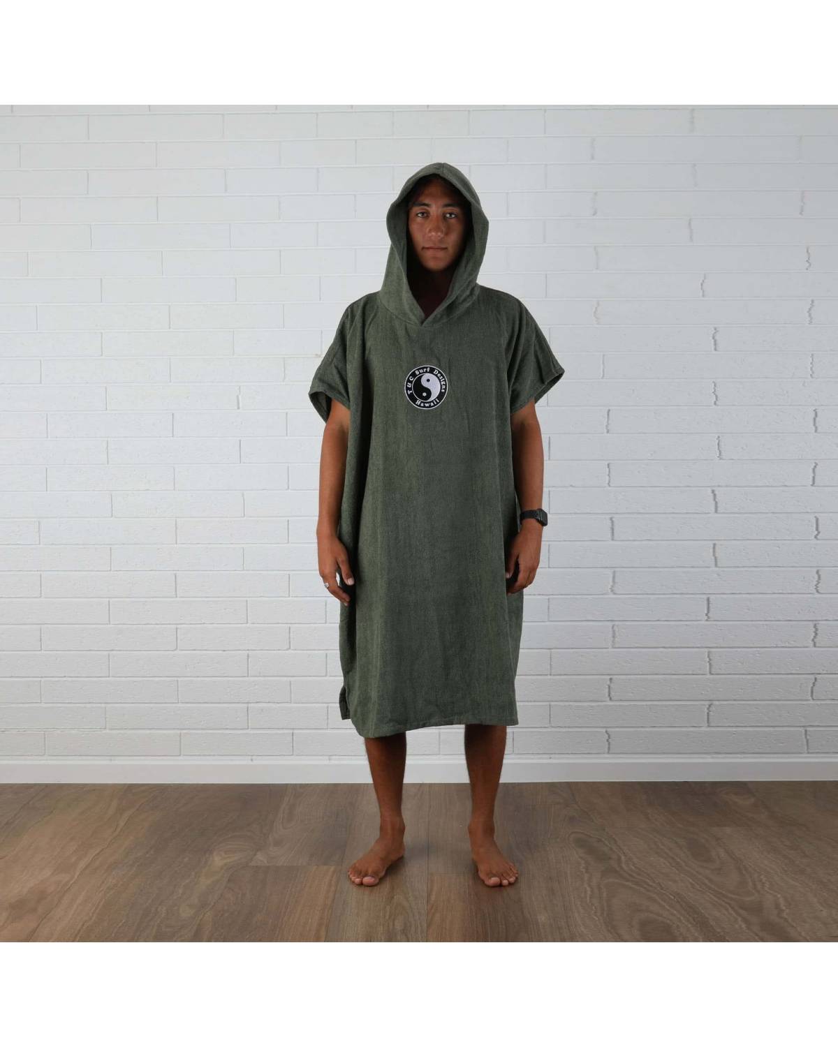 Boys OG CF Hooded Towel - Military - S/M