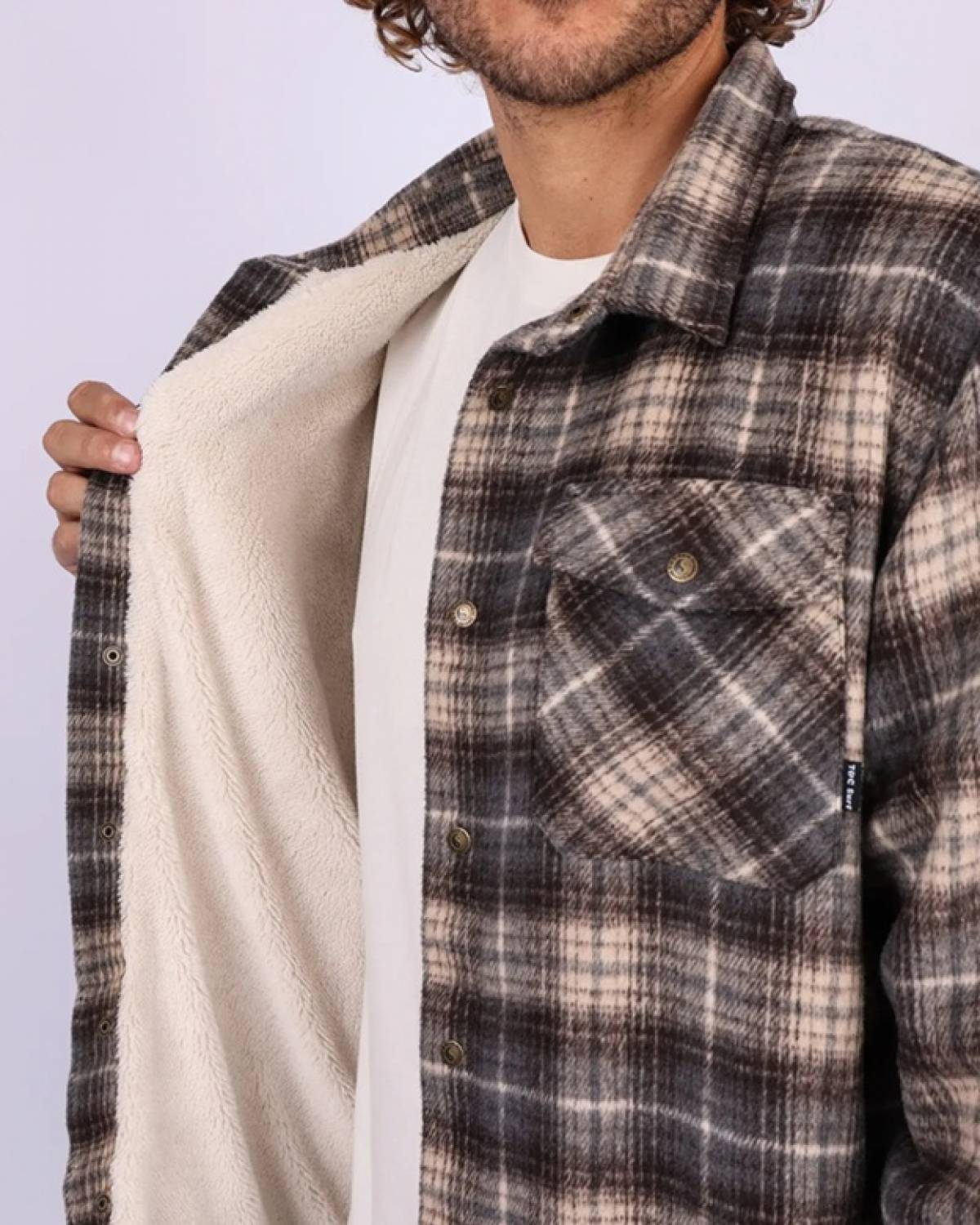 Canyon Sherpa Flannel - Light Char