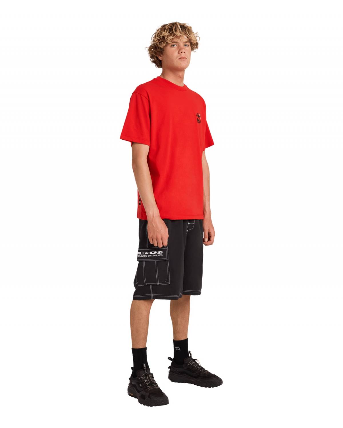 Mens Throw On 22" Boardshort - Black