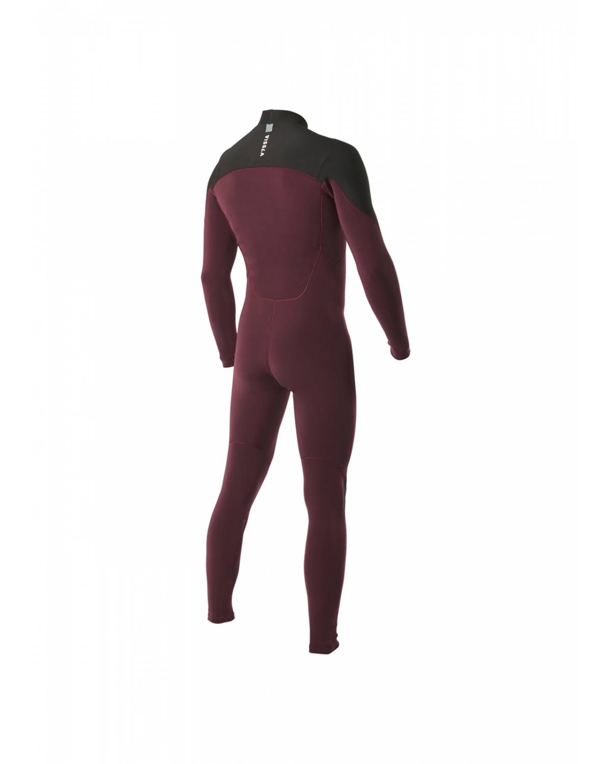 Vissla 7 Seas 3/2 Chest Zip Full Steamer Men's Wetsuit - Burgundy - back