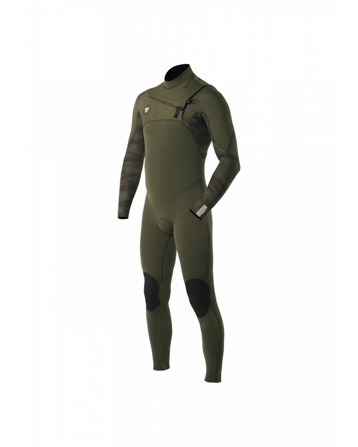 Vissla 7 Seas 3/2 Chest Zip Full Steamer Men's Wetsuit Camo